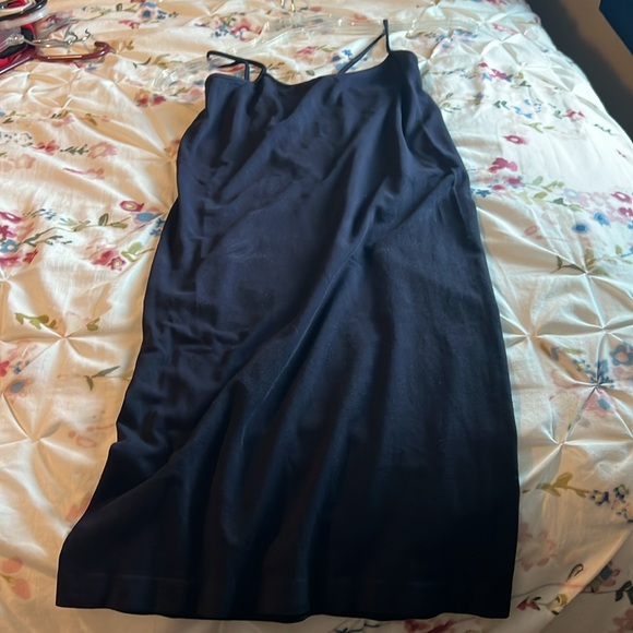 Navy slip tank dress - Picture 2 of 4